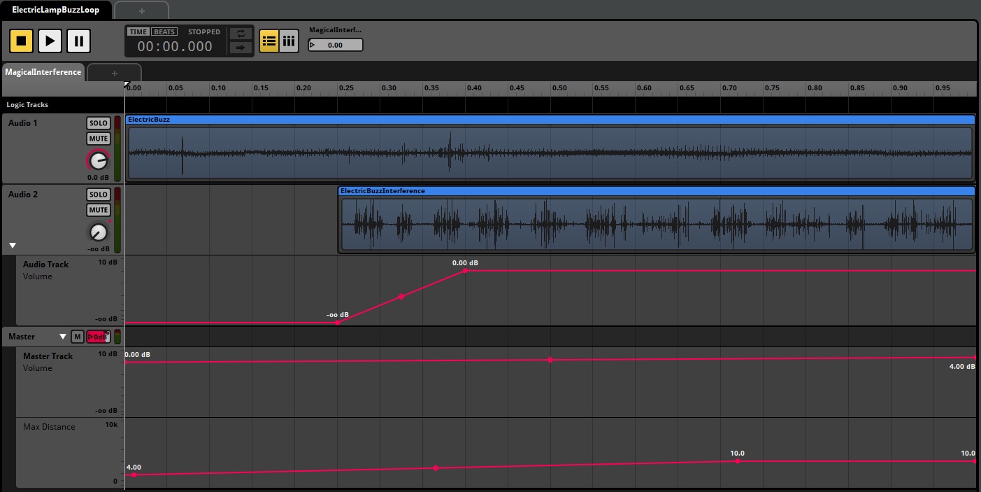 Screenshot of FMOD Studio