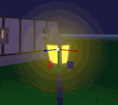 Gif of an animated light halo