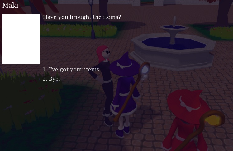 Screenshot of a dialogue panel